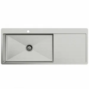 Buildmat Jayden  1200x500 Single Bowl Tap Landing with Right Drain Board Sink by Buildmat, a Kitchen Sinks for sale on Style Sourcebook