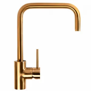 Buildmat Charlotte Brushed Copper Square Mixer by Buildmat, a Kitchen Taps & Mixers for sale on Style Sourcebook
