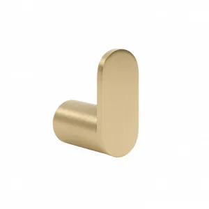 Buildmat Ascari Brushed Brass Gold Robe Hook by Buildmat, a Shelves & Hooks for sale on Style Sourcebook