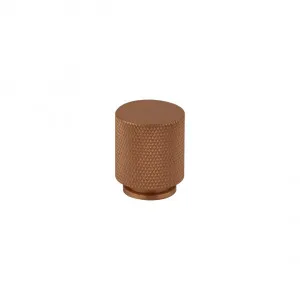 Tezra Textured Cabinetry Knob - Brushed Copper by ABI Interiors Pty Ltd, a Cabinet Hardware for sale on Style Sourcebook