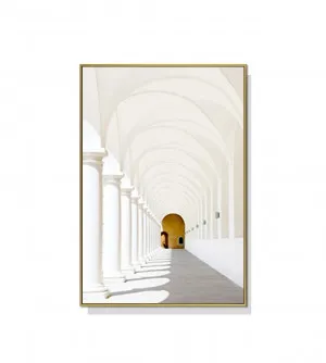 White Corridor Wall Art Canvas 3 sizes available 50cm x 70cm by Luxe Mirrors, a Artwork & Wall Decor for sale on Style Sourcebook