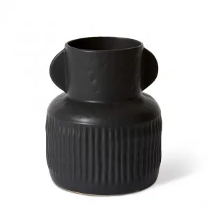 Myla Vase Black - 21cm by James Lane, a Vases & Jars for sale on Style Sourcebook