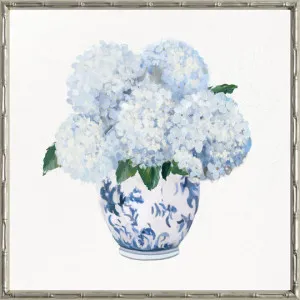 Hydrangea Bouquet 2 Small Canvas in Bamboo Champagne Frame by Style My Home, a Painted Canvases for sale on Style Sourcebook