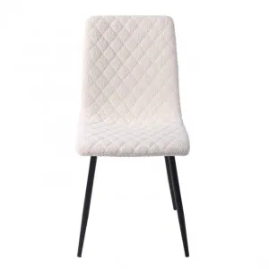 Booker Dining Chair Boucle Ivory by James Lane, a Dining Chairs for sale on Style Sourcebook