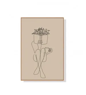 Lady Book Wall Art Canvas 3 sizes available 70cm x 50cm by Luxe Mirrors, a Artwork & Wall Decor for sale on Style Sourcebook