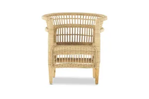 Malawi Coastal Armchair, Beige Rattan, by Lounge Lovers by Lounge Lovers, a Chairs for sale on Style Sourcebook