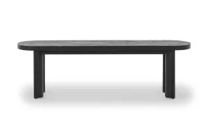 Graze Cross 180cm Oak Bench, Black Solid Oak Timber, by Lounge Lovers by Lounge Lovers, a Chairs for sale on Style Sourcebook