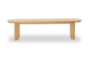 Graze Cross 220cm Oak Bench, Solid American Oak Timber, by Lounge Lovers by Lounge Lovers, a Chairs for sale on Style Sourcebook