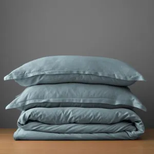 Canningvale Lustro Bamboo Quilt Cover Set - Perla Silver, Queen, Bamboo by Canningvale, a Quilt Covers for sale on Style Sourcebook