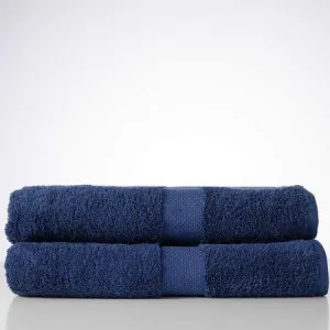Canningvale Royal Splendour Bath Sheet Twin Pack - Azzurrite Teal, Combed Cotton by Canningvale, a Towels & Washcloths for sale on Style Sourcebook