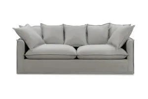 Venice Coastal 3 Seat Sofa, Light Grey, by Lounge Lovers by Lounge Lovers, a Sofas for sale on Style Sourcebook