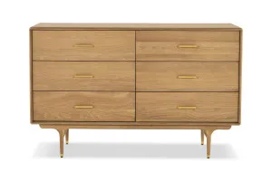 Manhattan 6 Chest of Drawers Mid Century Chest Of Drawers, Oak, by Lounge Lovers by Lounge Lovers, a Dressers & Chests of Drawers for sale on Style Sourcebook