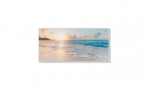 Beach Sunset Wall Art Canvas 3 sizes available 40cm x 80cm by Luxe Mirrors, a Artwork & Wall Decor for sale on Style Sourcebook