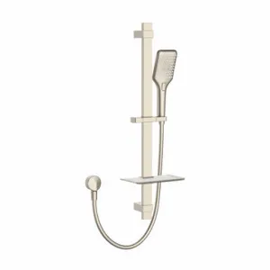 Sigma Hand Shower Square With Rail 3 Function | Made From PVC/Brass/ABS In Brushed Nickel By Raymor by Raymor, a Showers for sale on Style Sourcebook