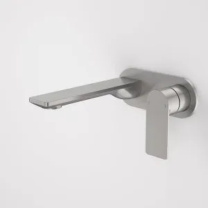 Caroma Urbane II 180mm Lead Free Wall Basin/Bath Mixer Round Gunmetal by Caroma, a Bathroom Taps & Mixers for sale on Style Sourcebook