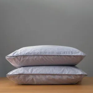 Canningvale Pillowcase Pair - Smokey Grey Melange, Cotton by Canningvale, a Pillow Cases for sale on Style Sourcebook