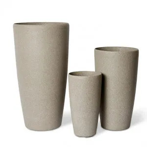 Harlow Tall Stonelite Planter Set 3 (Outdoor) - 42/58/76cm by Elme Living, a Baskets, Pots & Window Boxes for sale on Style Sourcebook