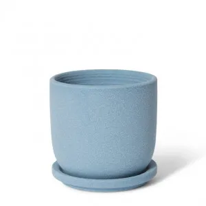 Allegra Pot w. Saucer - 12 x 12 x 12cm by Elme Living, a Plant Holders for sale on Style Sourcebook