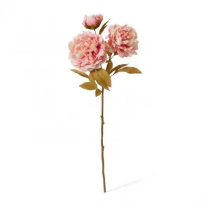 Peony Queen Decor Spray - 30 x 20 x 76cm by Elme Living, a Plants for sale on Style Sourcebook