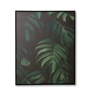 Monstera Canvas Wall Art - 80 x 4 x 100cm by Elme Living, a Painted Canvases for sale on Style Sourcebook