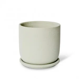 Allegra Pot w. Saucer - 15 x 15 x 15cm by Elme Living, a Plant Holders for sale on Style Sourcebook