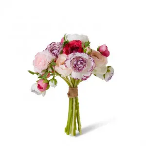 Ranunculus Adaline Bouquet - 24 x 24 x 29cm by Elme Living, a Plants for sale on Style Sourcebook