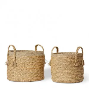 Bomani Basket Set 2 - 40 x 40 x 41cm / 44 x 44 x 41cm by Elme Living, a Baskets & Boxes for sale on Style Sourcebook