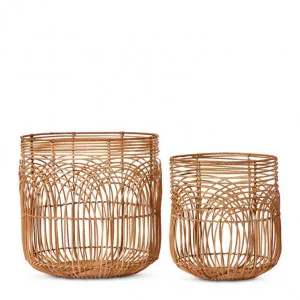 Darcia Basket Set 2 - 30 x 30 x 34cm / 40 x 40 x 40cm by Elme Living, a Baskets & Boxes for sale on Style Sourcebook