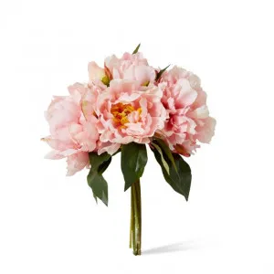 Peony Juliana Bouquet - 30 x 20 x 15cm by Elme Living, a Plants for sale on Style Sourcebook