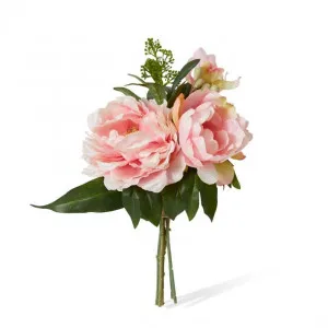 Peony Sophia Bouquet - 19 x 15 x 33cm by Elme Living, a Plants for sale on Style Sourcebook