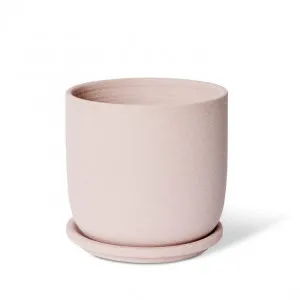Allegra Pot w. Saucer - 15 x 15 x 15cm by Elme Living, a Plant Holders for sale on Style Sourcebook