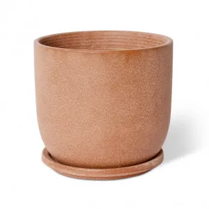 Allegra Pot w. Saucer - 19 x 19 x 18cm by Elme Living, a Plant Holders for sale on Style Sourcebook