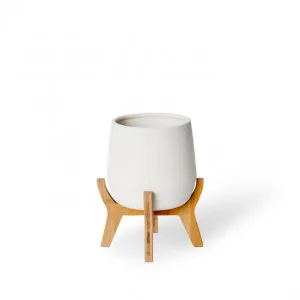 Lawson Pot w. Stand - 22 x 22 x 26cm by Elme Living, a Plant Holders for sale on Style Sourcebook