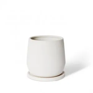 Mason Pot w. Saucer - 18 x 18 x 18cm by Elme Living, a Plant Holders for sale on Style Sourcebook