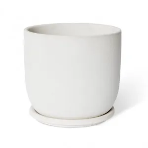 Allegra Pot w. Saucer - 19 x 19 x 18cm by Elme Living, a Plant Holders for sale on Style Sourcebook