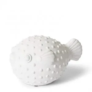 Blow Fish Sculpture - 18 x 12 x 10cm by Elme Living, a Statues & Ornaments for sale on Style Sourcebook