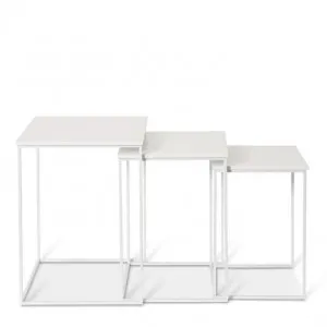 Duke Square Side Table Set 3 - 42 x 42 x 55cm by Elme Living, a Side Table for sale on Style Sourcebook