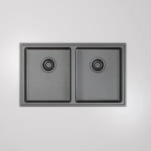 Caroma Urbane II Double Bowl - Gunmetal by Caroma, a Kitchen Sinks for sale on Style Sourcebook