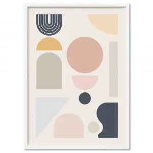 Mid Century Geo Shapes II - Art Print by Print and Proper, a Prints for sale on Style Sourcebook