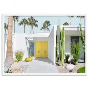 Palm Springs | Yellow Door II Landscape - Art Print by Print and Proper, a Prints for sale on Style Sourcebook