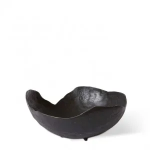 Odina Bowl Black - 28cm x 27cm by James Lane, a Decor for sale on Style Sourcebook