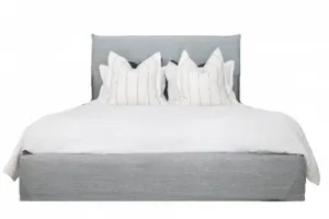 Capri' Linen Slipcover Bed Frame by Style My Home, a Beds & Bed Frames for sale on Style Sourcebook