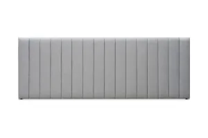 Serenity Ribbed Wide King Headboard Bed Head, Light Grey, by Lounge Lovers by Lounge Lovers, a Bed Heads for sale on Style Sourcebook
