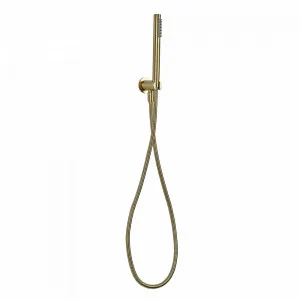 Buildmat Mira Brushed Brass Gold Hand Shower and Hose by Buildmat, a Shower Heads & Mixers for sale on Style Sourcebook