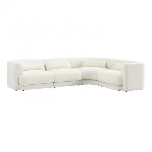 Santa Monica Modular Corner Sofa Boucle Ivory - 4 Seater by James Lane, a Sofas for sale on Style Sourcebook