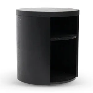 Honigold Round Wooden Bedside Table - Black Mountain by Interior Secrets - AfterPay Available by Interior Secrets, a Bedside Tables for sale on Style Sourcebook