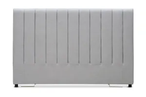 Serenity Ribbed King Headboard Bed Head, Light Grey, by Lounge Lovers by Lounge Lovers, a Bed Heads for sale on Style Sourcebook