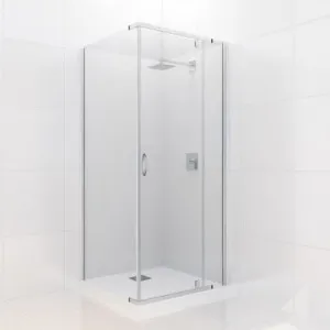 Trinidad Shower Enclosure Square Rear 900mm X 900mm | Made From Glass In Chrome Finish By Raymor by Raymor, a Shower Screens & Enclosures for sale on Style Sourcebook