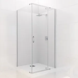 Trinidad Shower Enclosure Square Rear 1000mm X 1000mm | Made From Glass In Chrome Finish By Raymor by Raymor, a Shower Screens & Enclosures for sale on Style Sourcebook