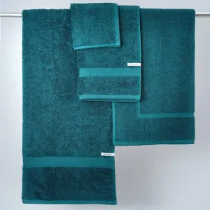 Canningvale Royal Splendour 8 Piece Towel Set - Azzurrite Teal, Combed Cotton by Canningvale, a Towels & Washcloths for sale on Style Sourcebook